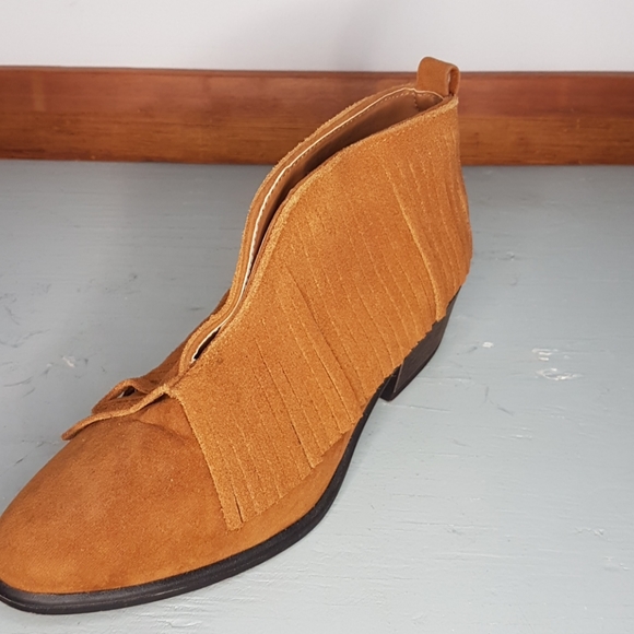 Maurices brown suede fringe booties - Picture 3 of 8